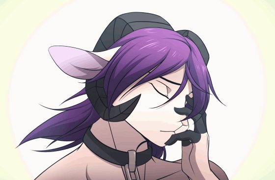 Animation of Sky's goat fursona