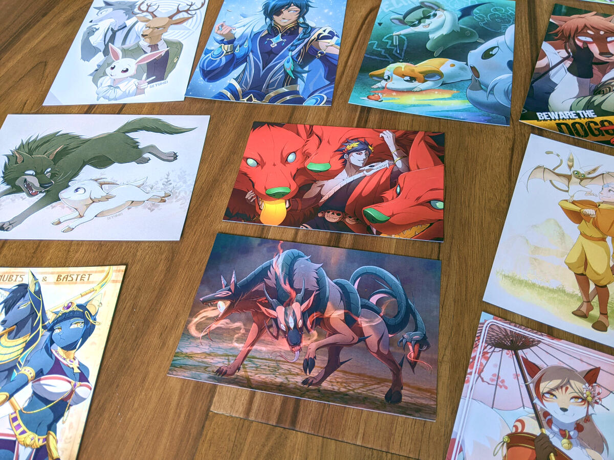 Another angle of small prints