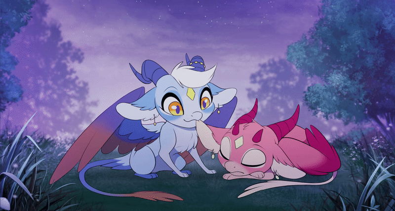 Landing page animation for the Unicorn Song website
